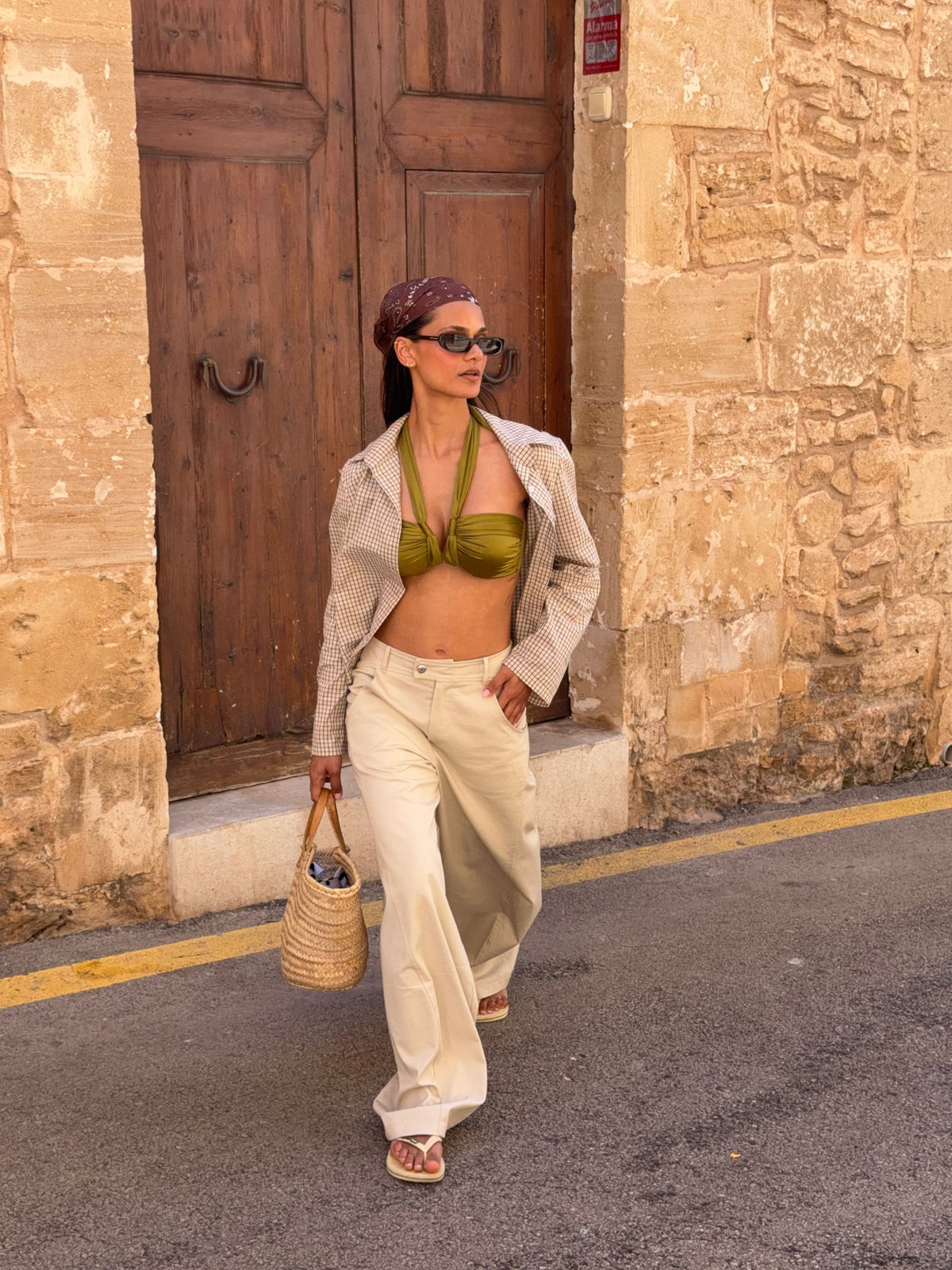 Fanny Barrel Pants Beige