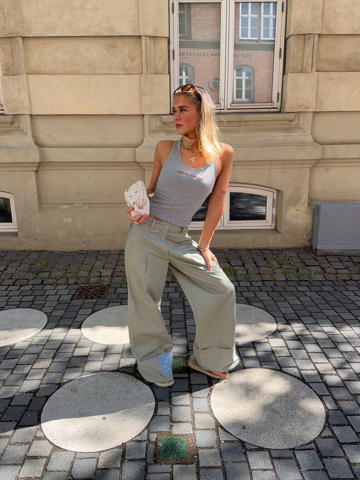 Neva Fold-Up Pants Green