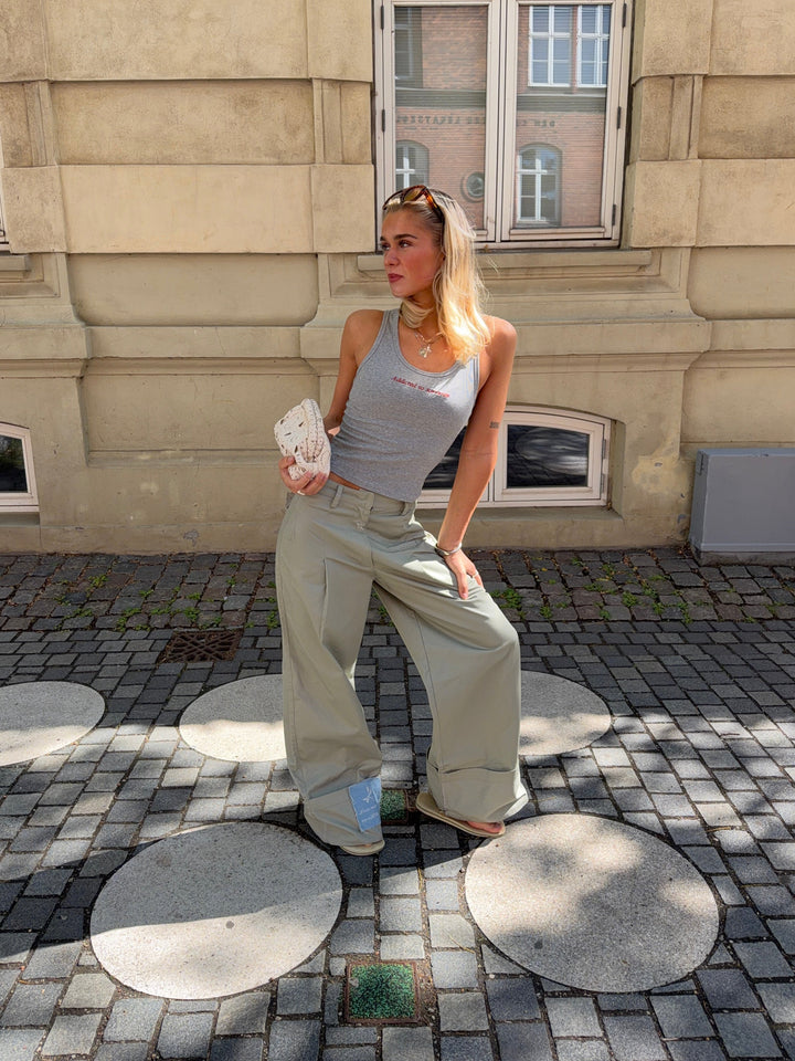 Neva fold up pants - Army green