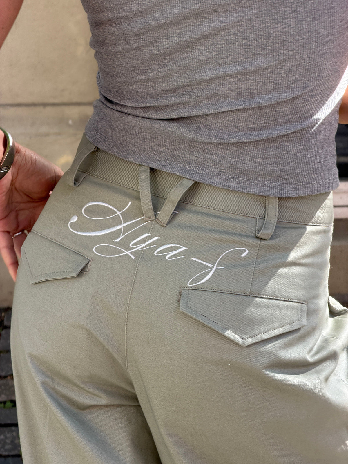 Neva Fold-Up Pants Green