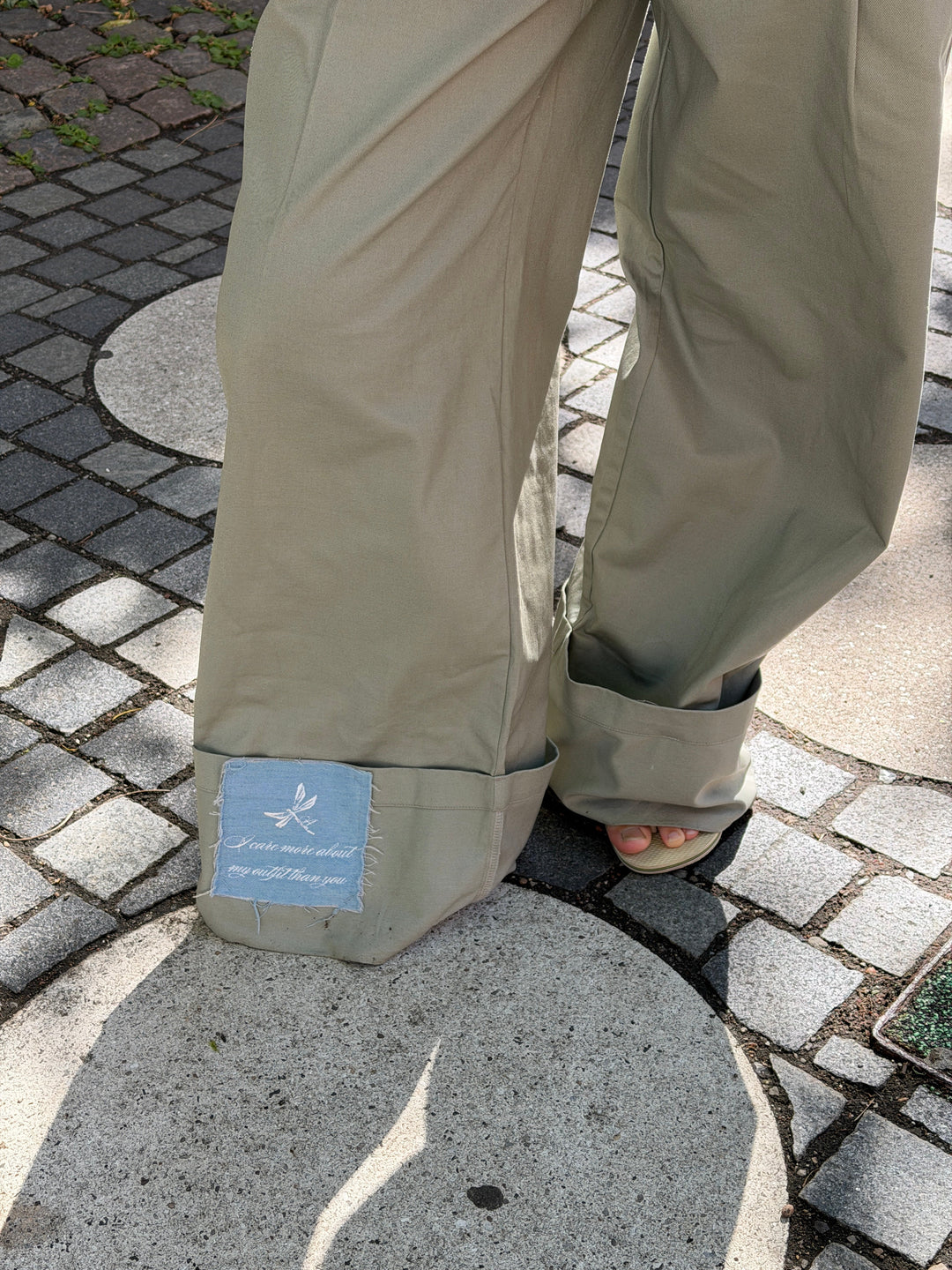 Neva fold up pants - Army green
