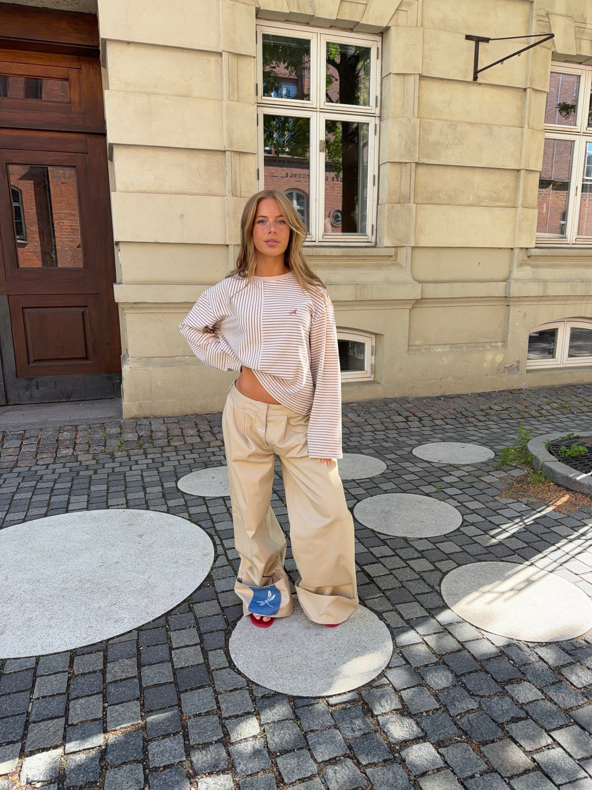 Neva Fold-Up Pants Beige