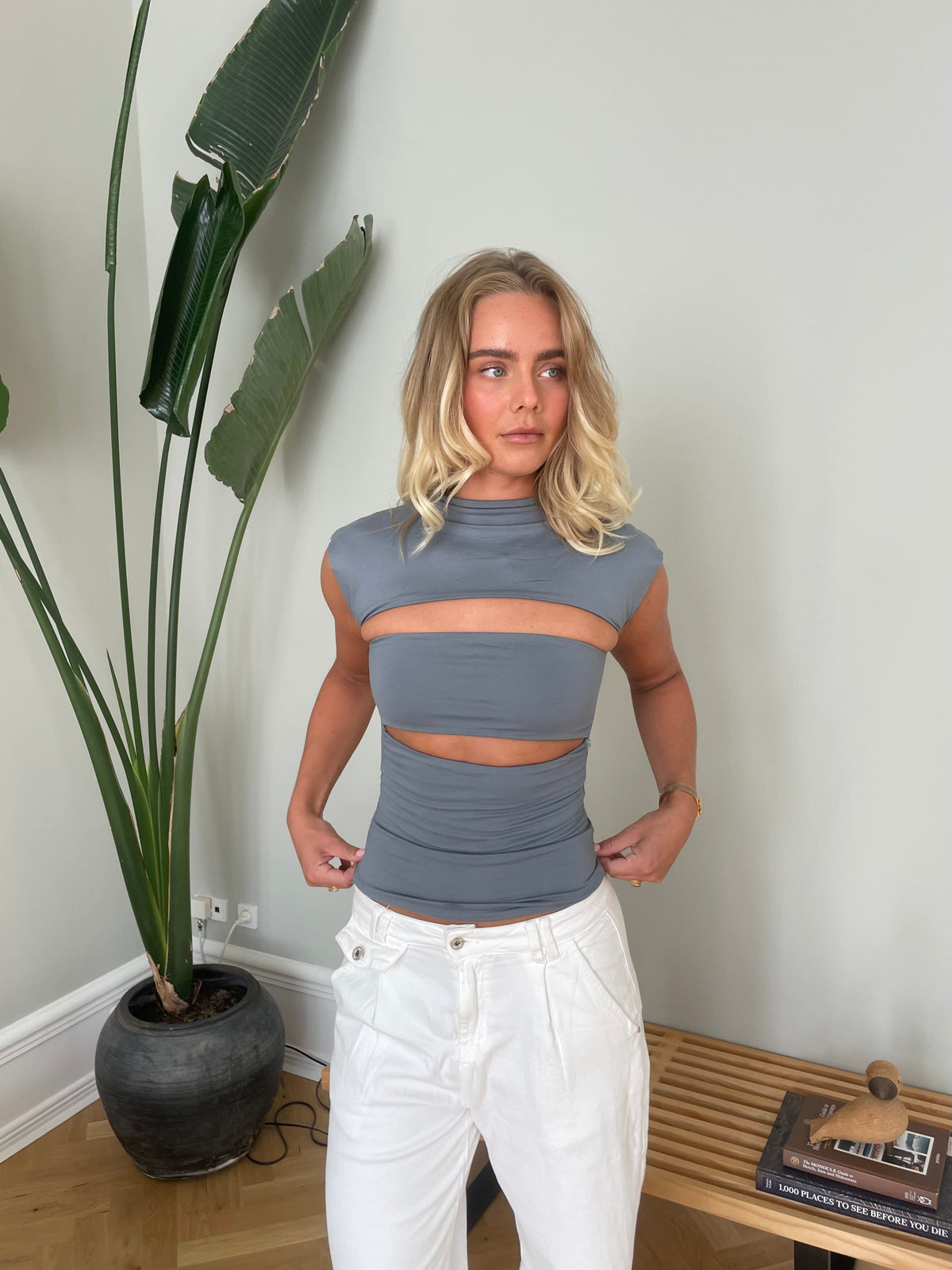Wilma Top Grey