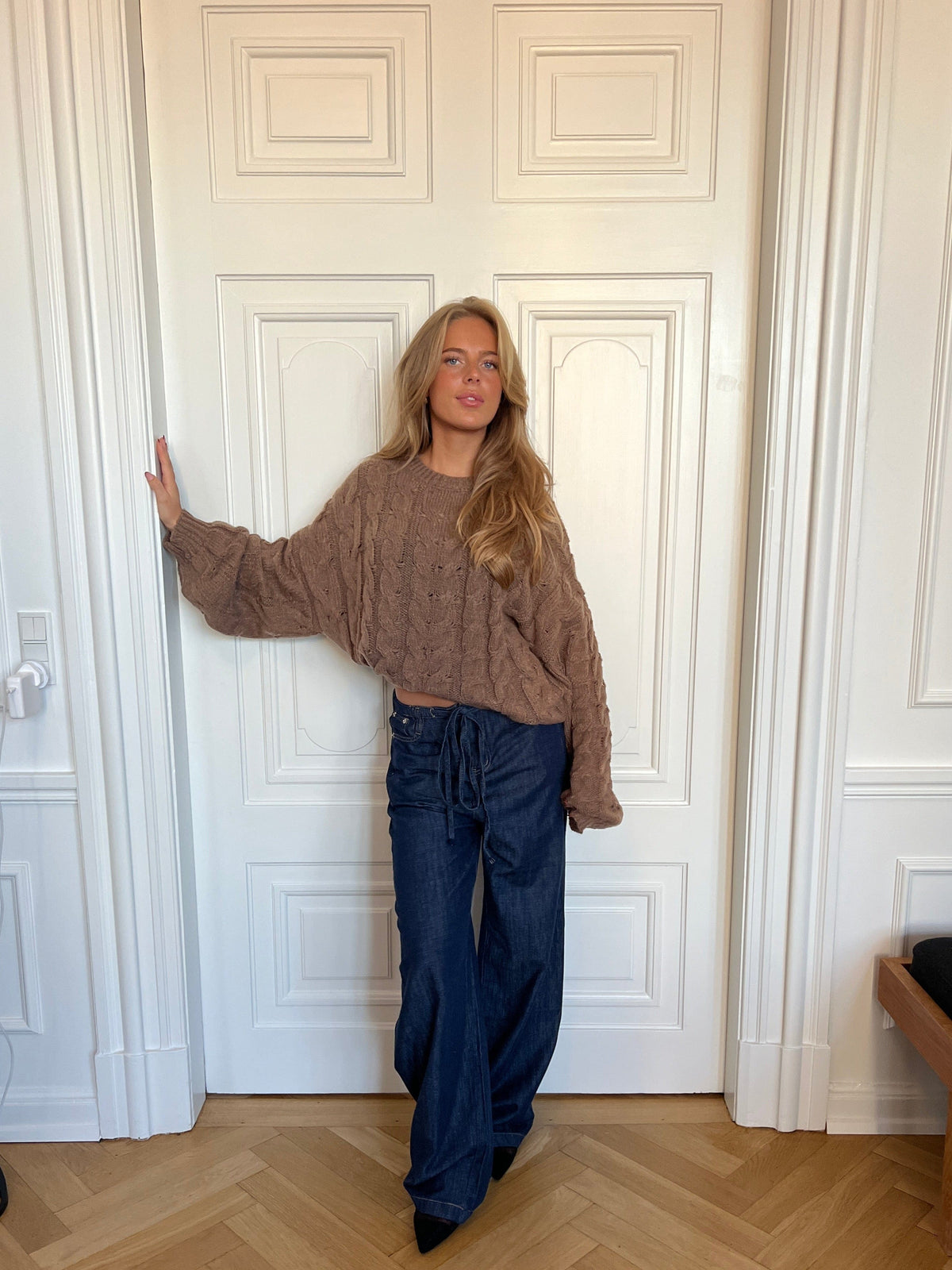 Anora Chunky Sweater Brown