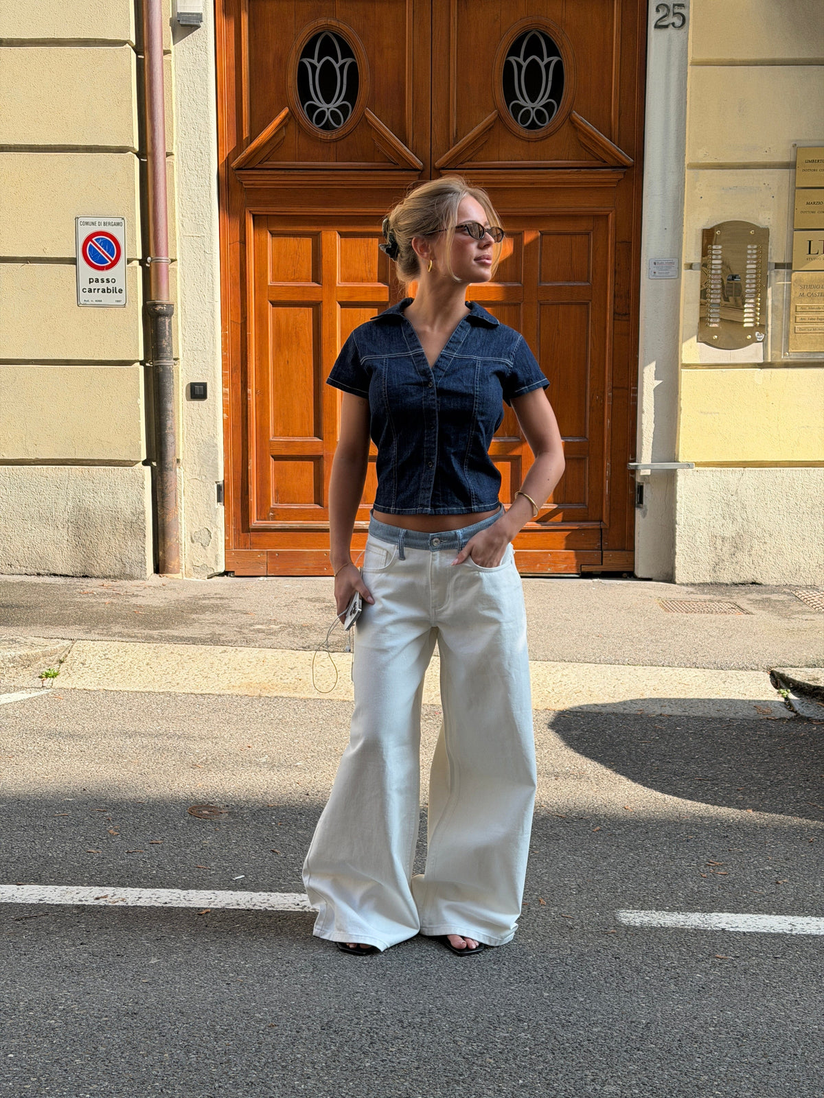 Bjørk Loose Jeans White