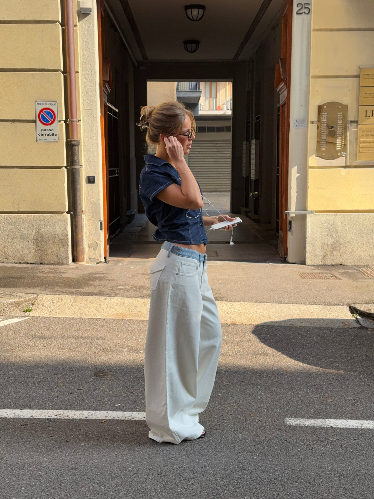 Bjørk Loose Jeans White