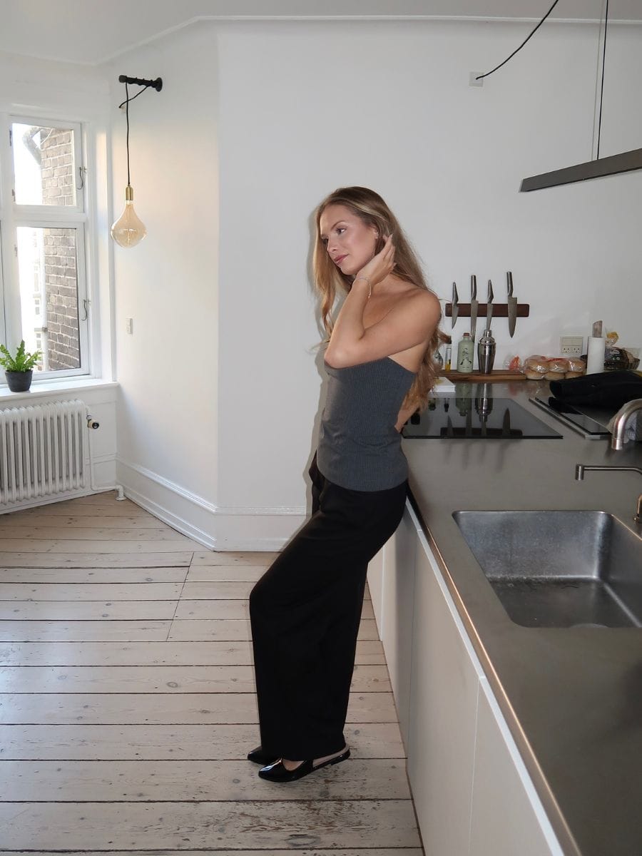 Julia Bandeau Top Grey
