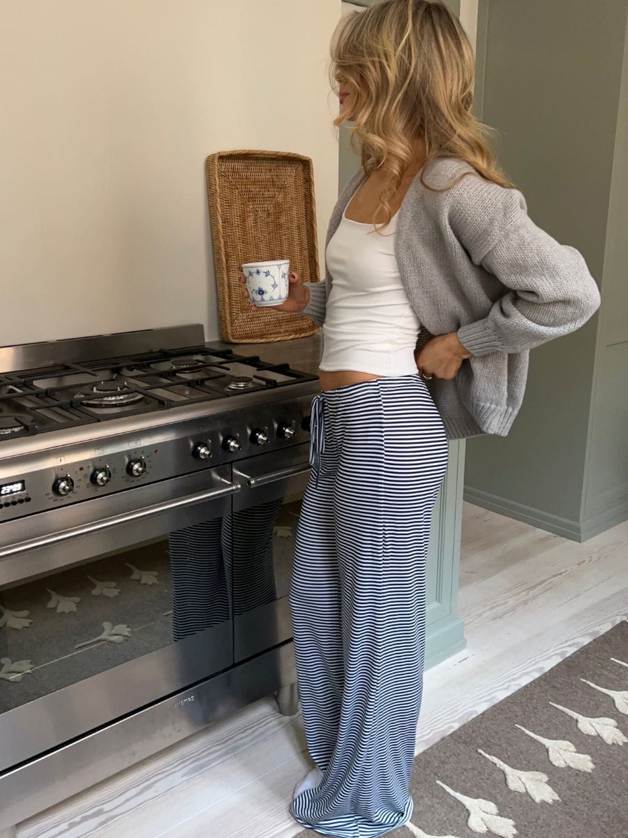 Kaya Striped Pants Navy