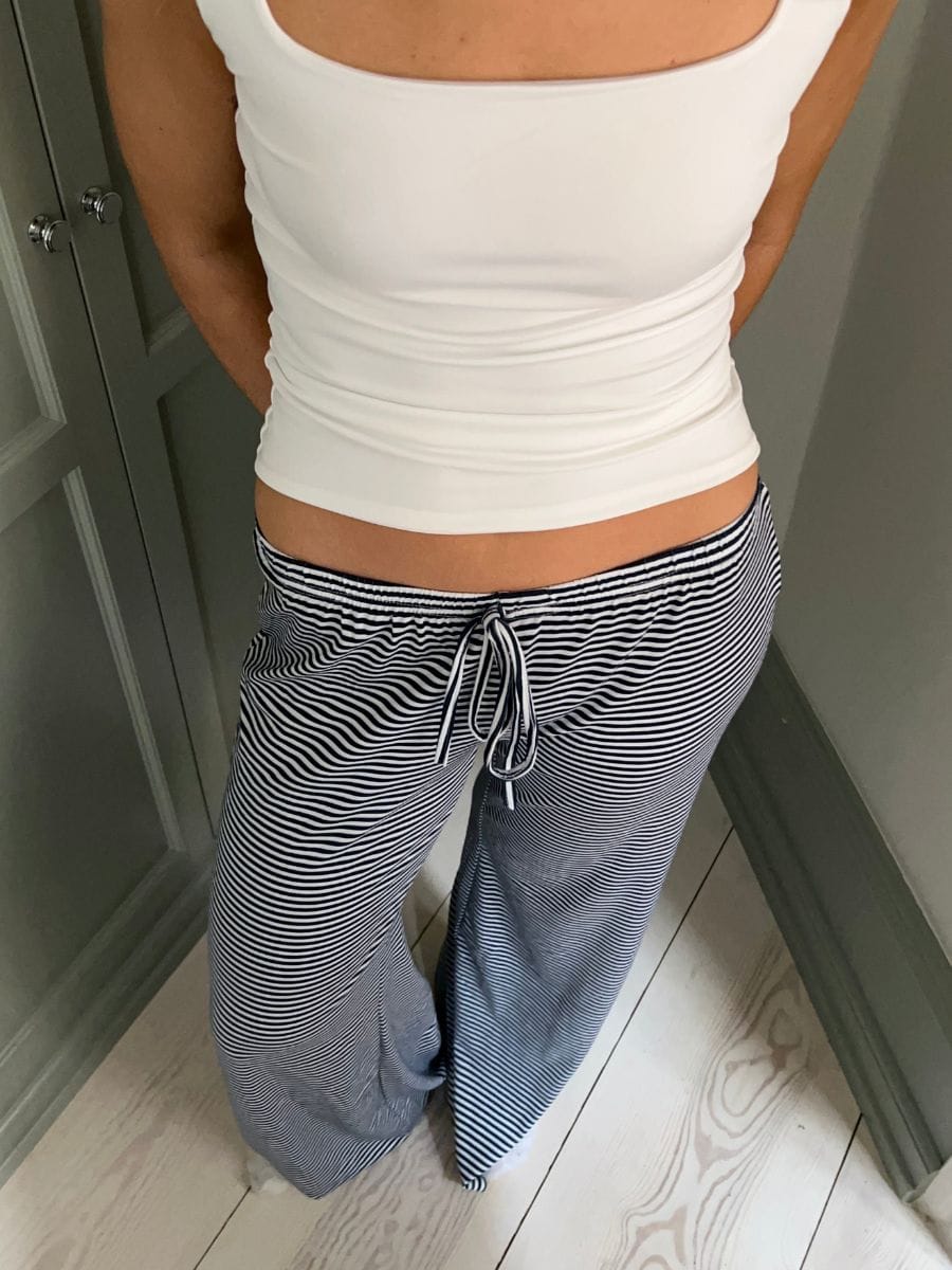 Kaya Striped Pants Navy