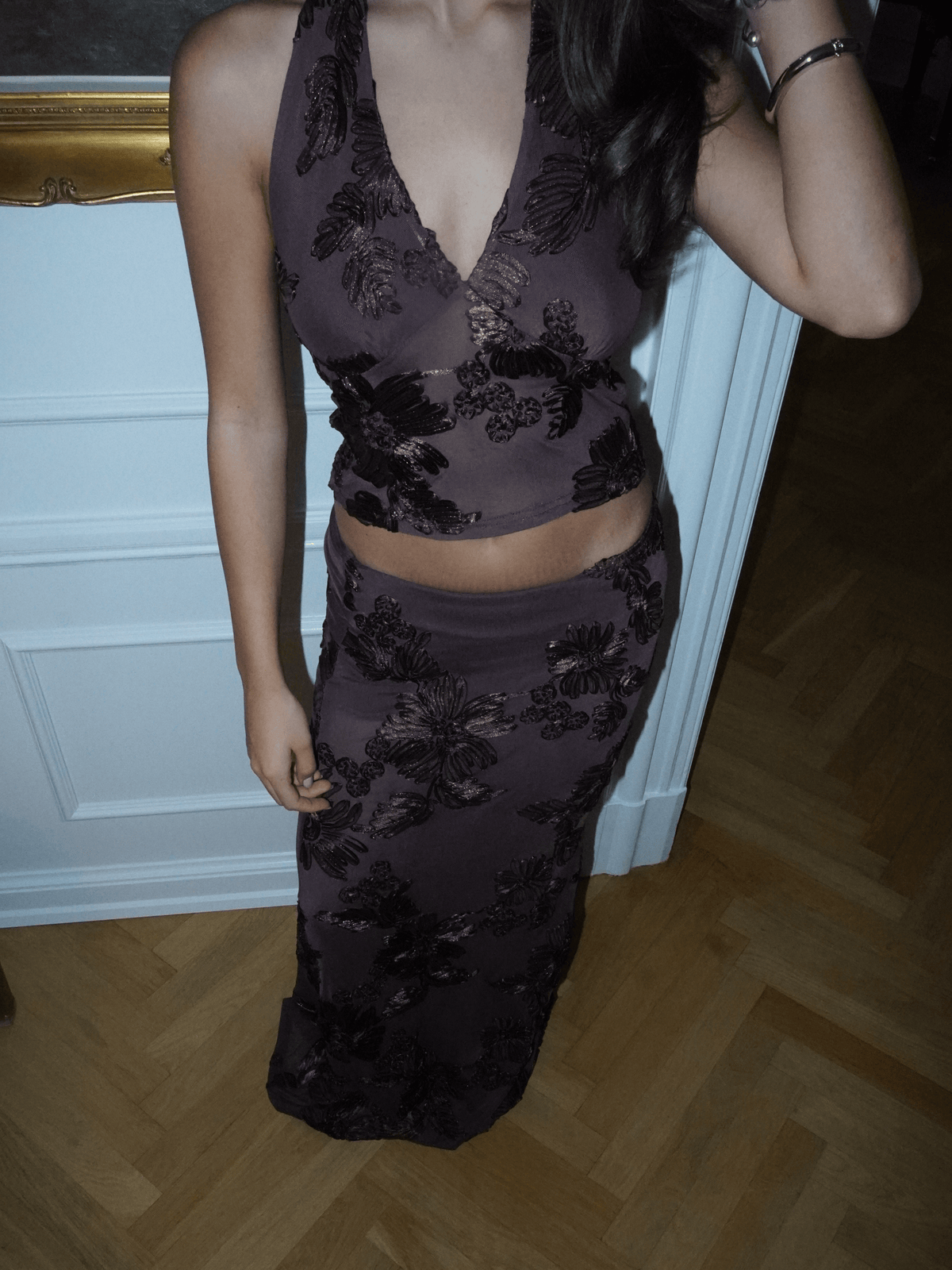 Kivo Mesh Top Brown