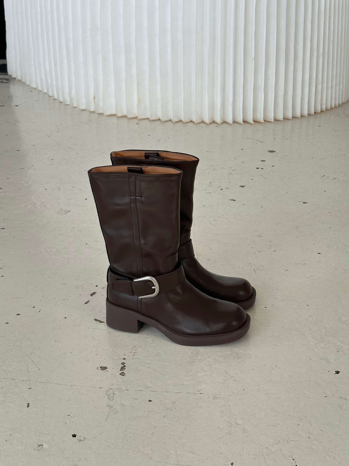 Lua Buckle Boots Dark Brown