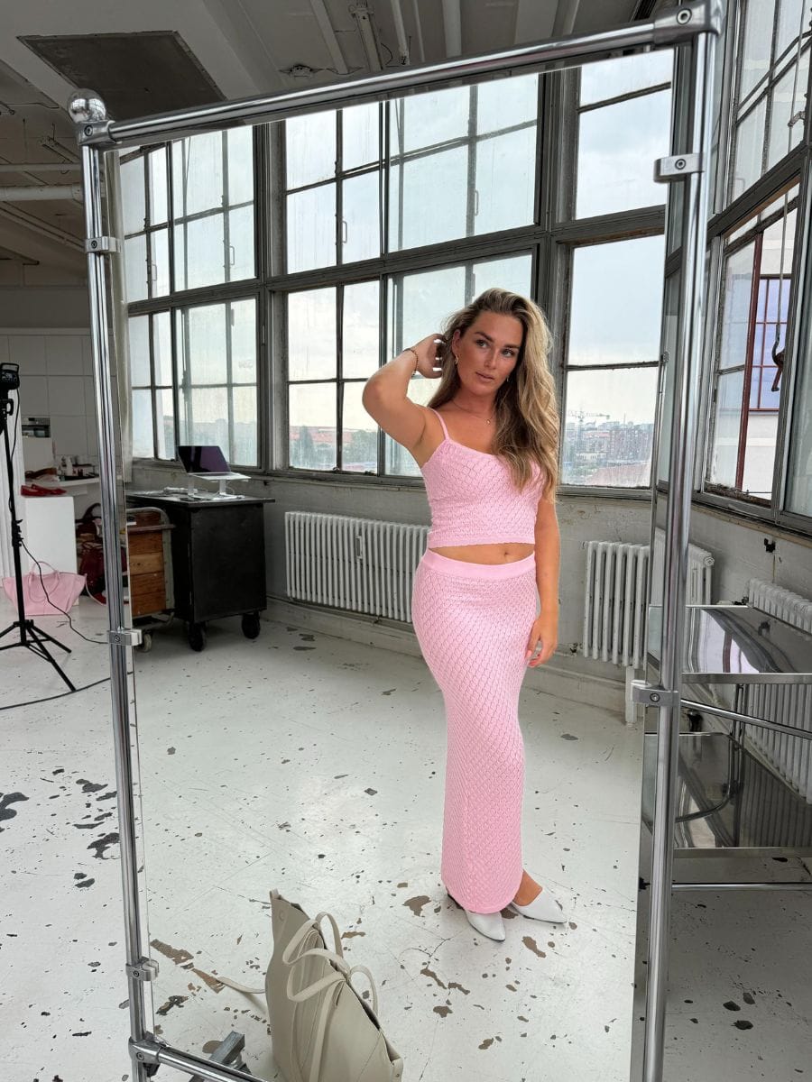 Maddy Knit Top Pink