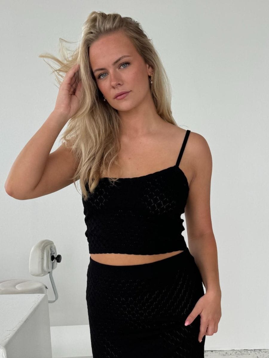 Maddy Knit Top Black