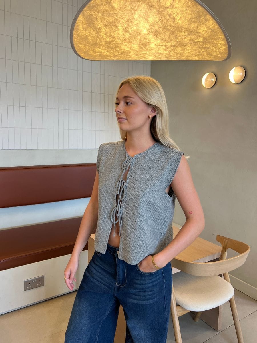 Maya Top Grey