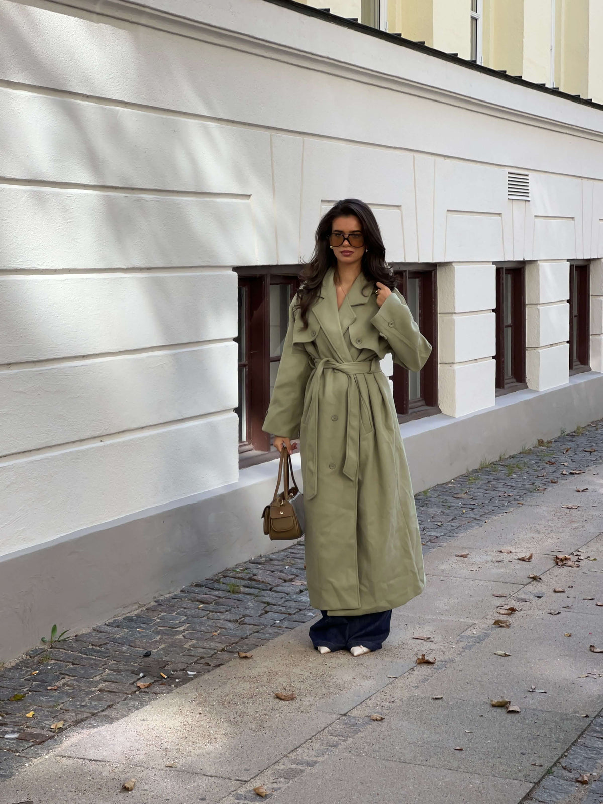 Mynte Maxi Coat Lime Green