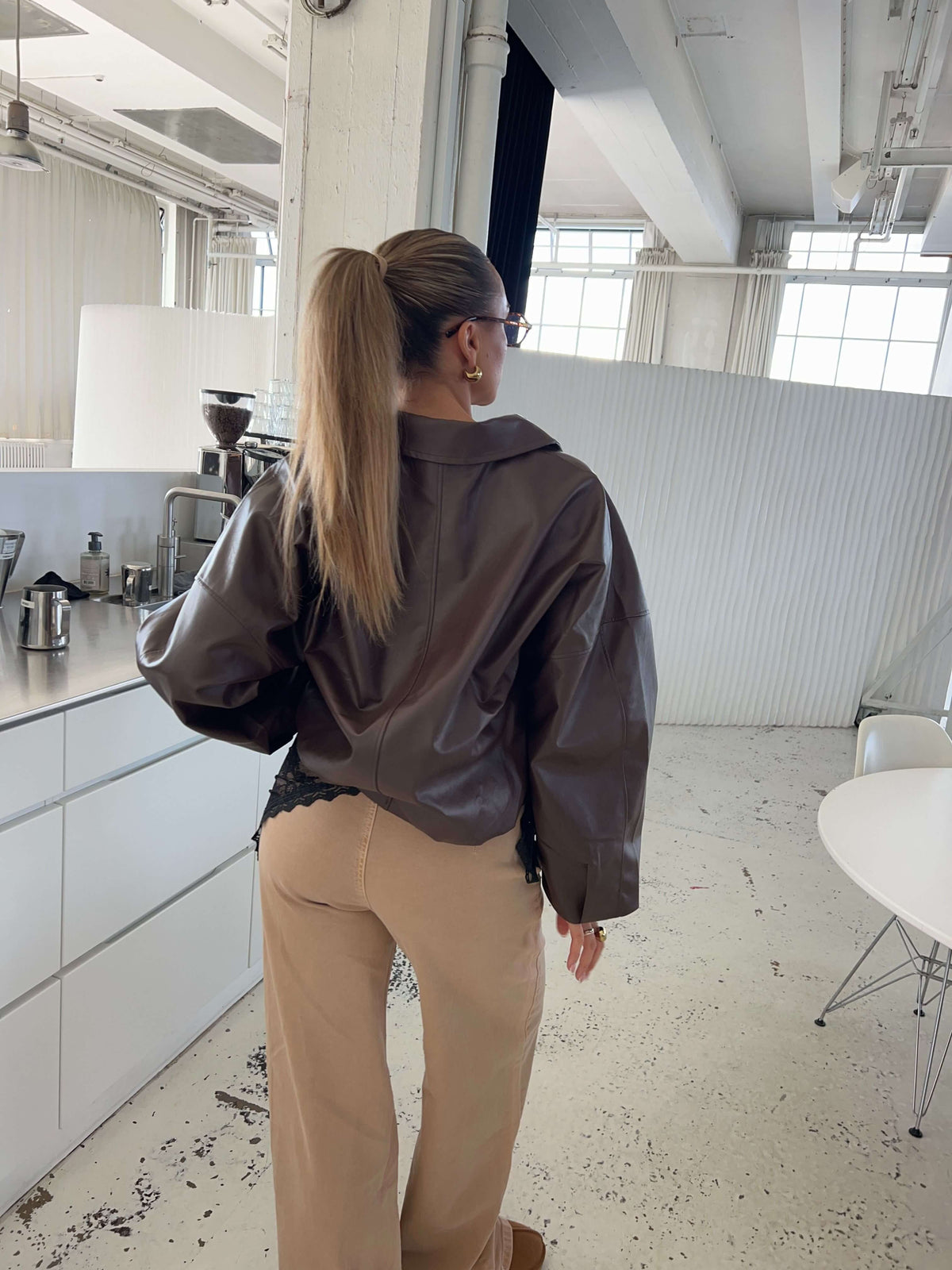 Tova Buckle Jacket Dark Brown