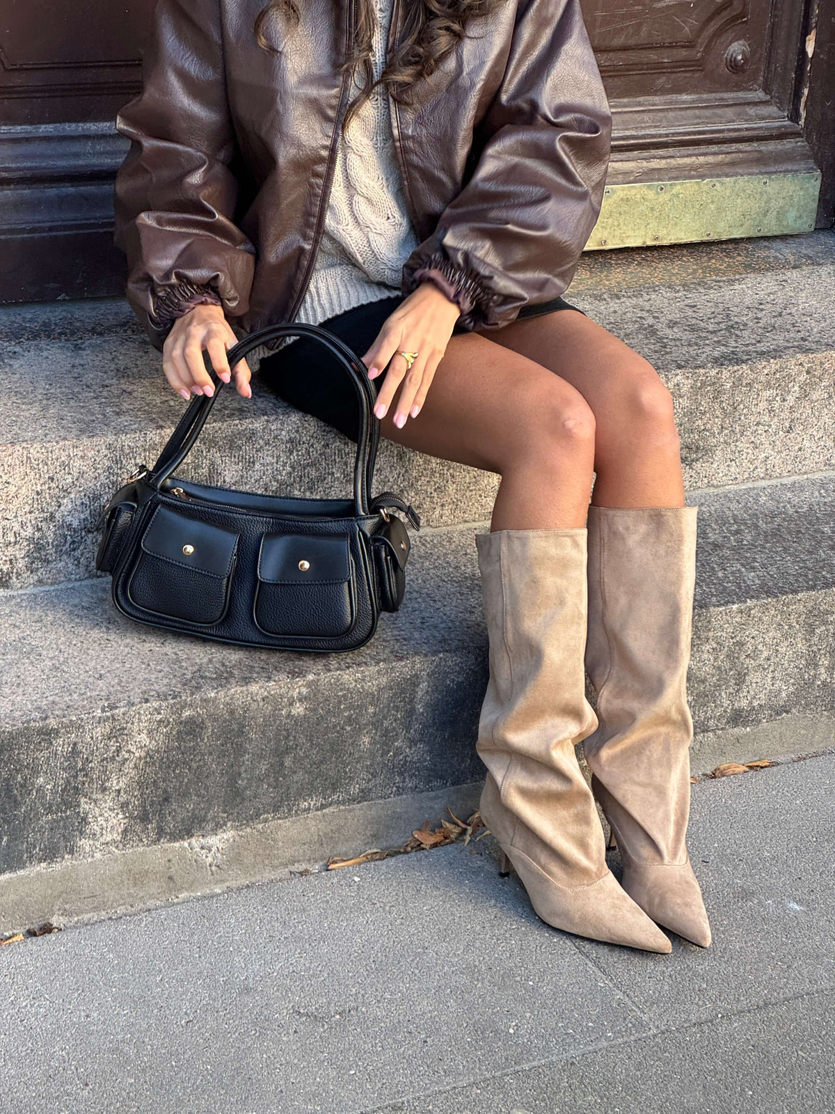 Viva Suede Boots Beige