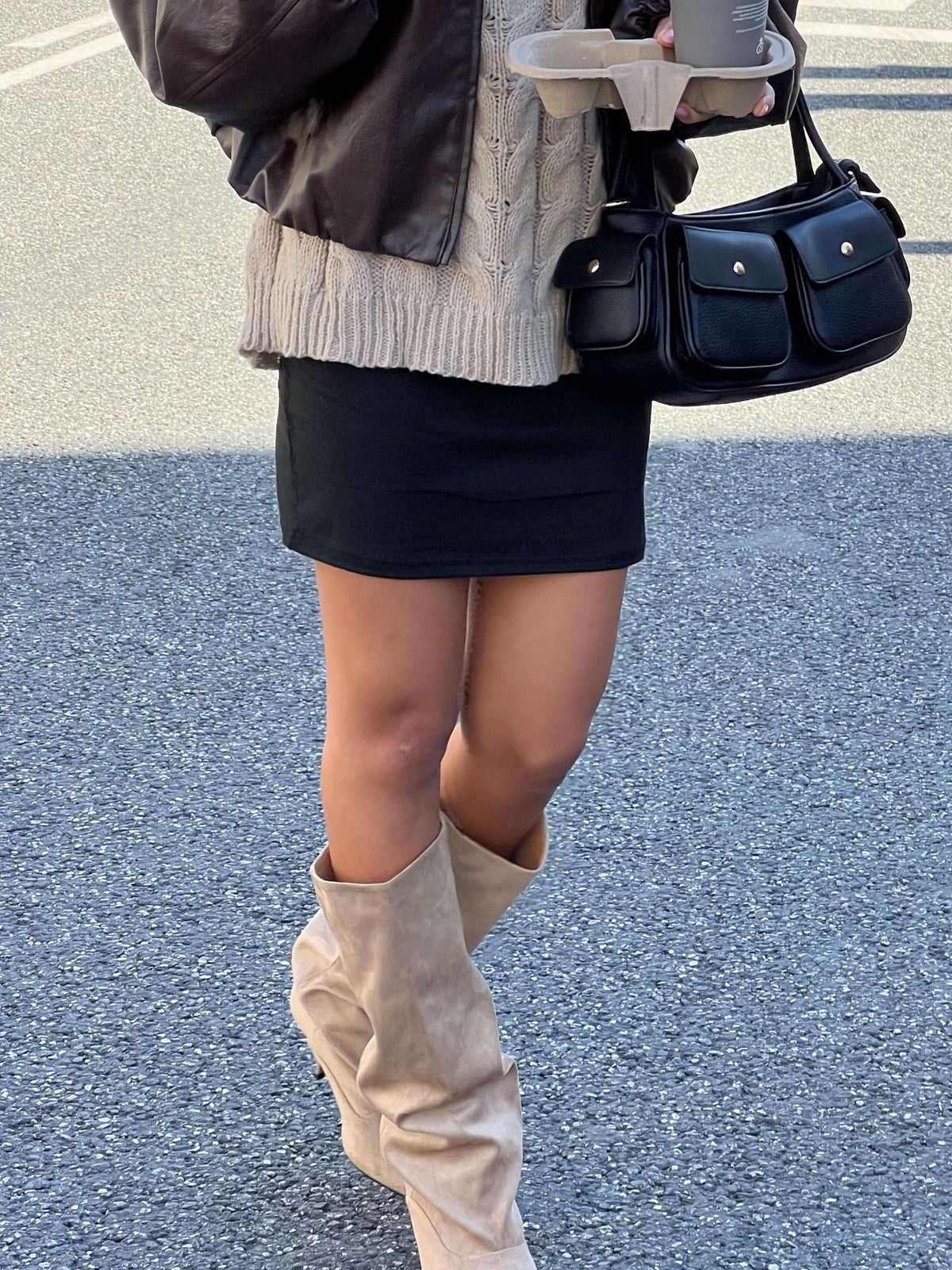 Viva Suede Boots Beige