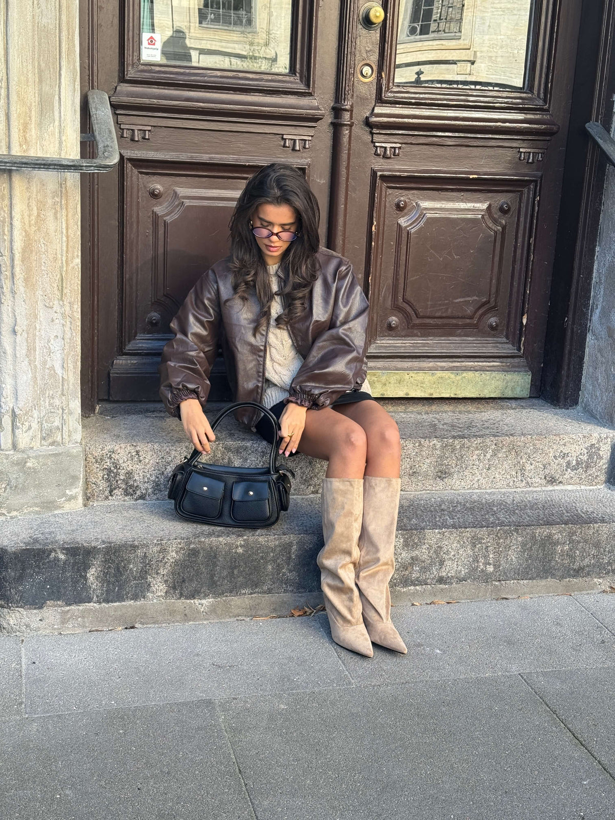 Viva Suede Boots Beige