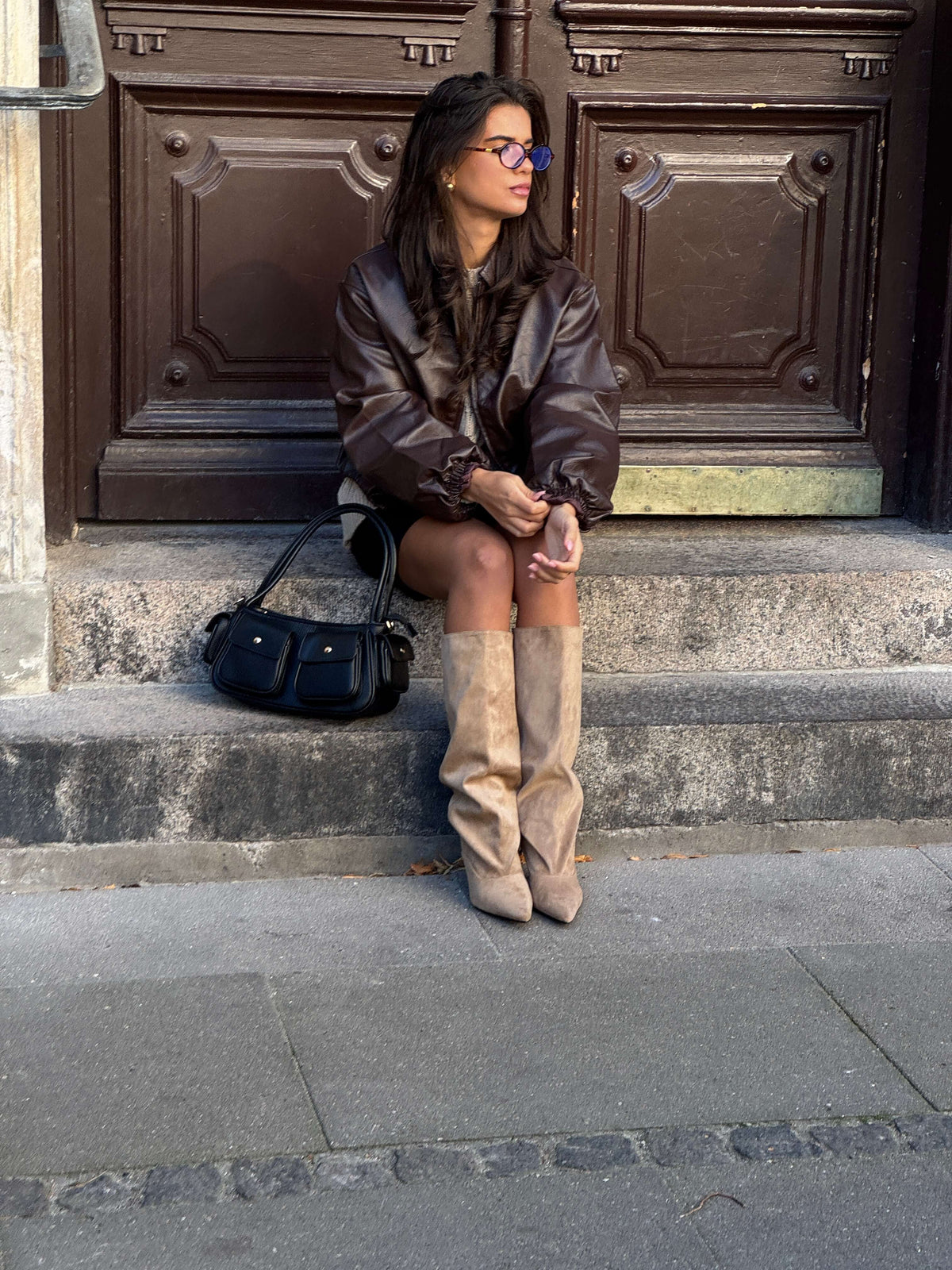 Viva Suede Boots Beige