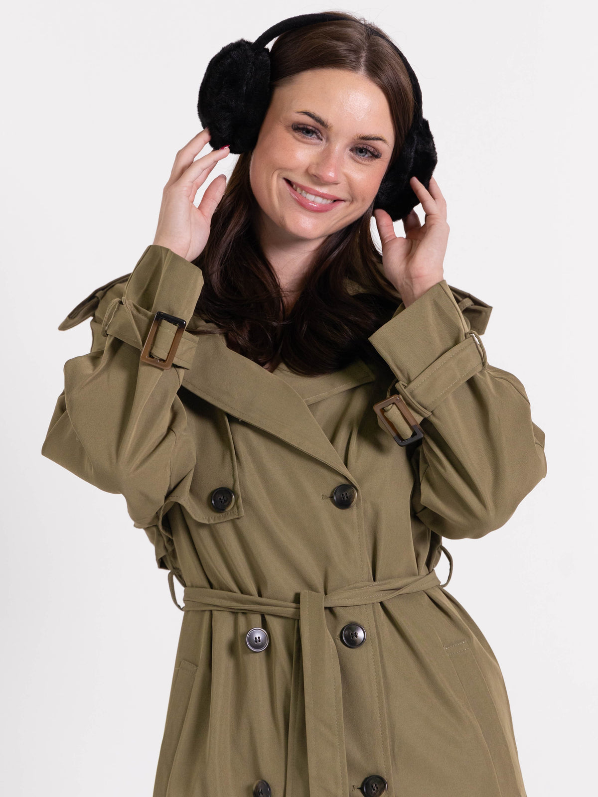 Sia Plush Ear Warmers Black