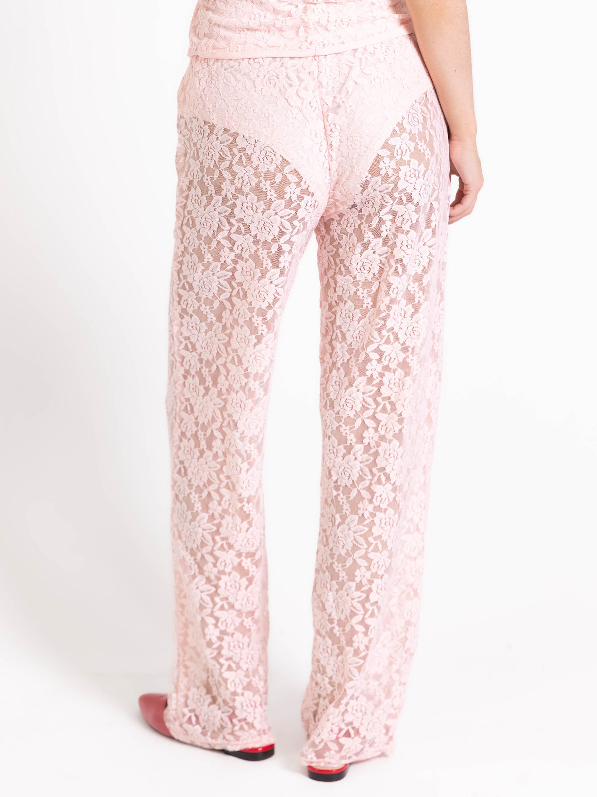 Alma Lace Pants Pink