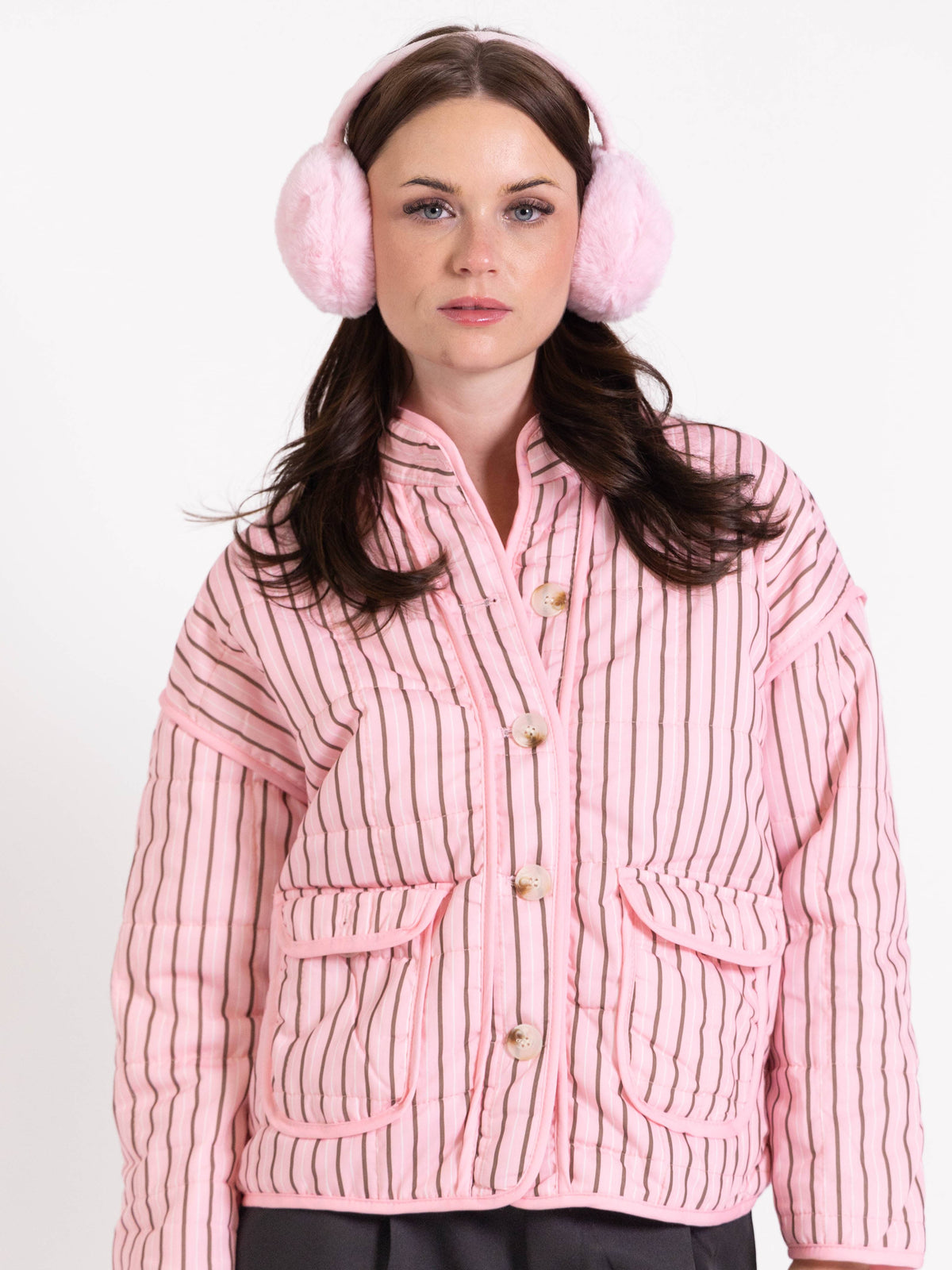 Sia Plush Ear Warmers Pink