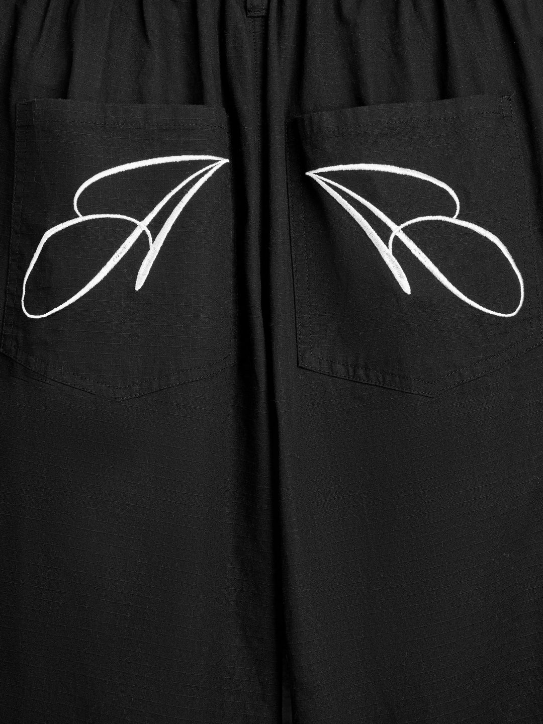 Jua Striped Pants Black