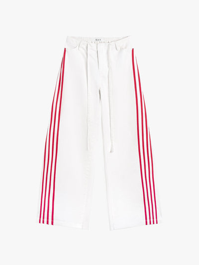 Cream white/red